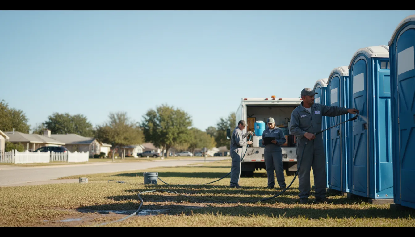 Long-Term Portable Toilet Rental in Aubrey, TX near me